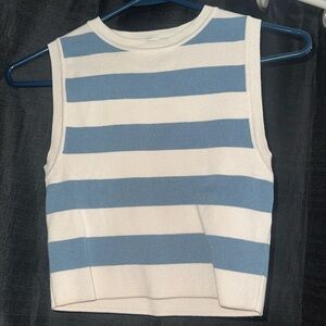 Slightly cropped sweater vest